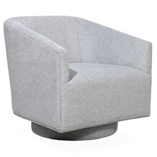 Gabby Linen-Blend Swivel Tub Chair